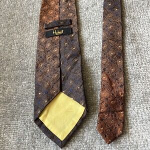 Hubert Milano 100% Silk Tie Made In Italy‎ Fancy Bronze 57"
